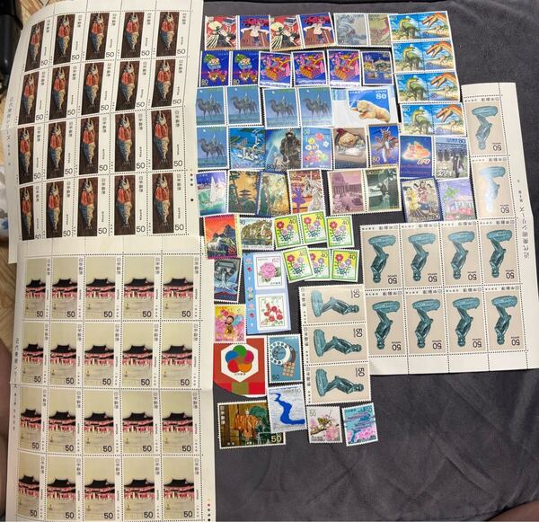 日本切手 シート コレクション アンティーク レトロ まとめ売り まとめて 50円切手 80円切手 40円切手 62円切手 85円切手 額面6919円