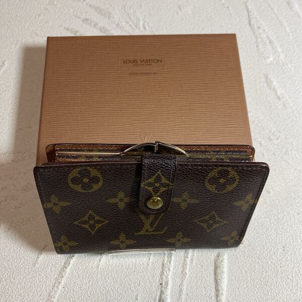 LOUIS VUITTON ルイヴィトン 二つ折り 財布 モノグラム ポルトモネビエヴィエノワ M61663 がま口 箱あり