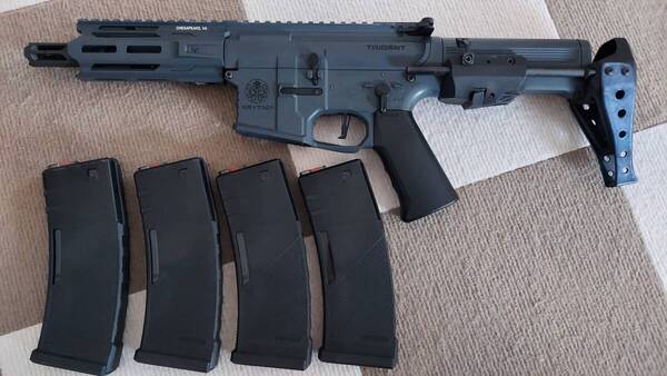 KRYTAC クライタック トライデントMK2 PDW M-Lokバージョン (150連マガジン4個)【PERUN ETU++組み込み】モーターなど内部カスタム済み