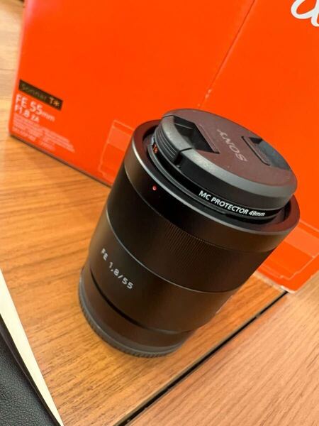 美品 SONY Sonnar T*FE 55mm F1.8 ZA レンズ. SonyフィルターVF-49MPAMセット