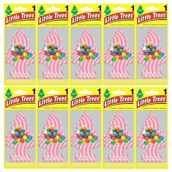 Little Tree 釣り下げ式 芳香剤 リトルツリー エアーフレッシュナーBubble Gum バブル・ガム USDM 10枚セット