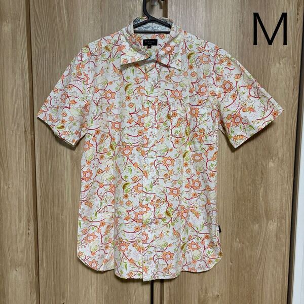 1133 paul smith ポールスミス ジーンズ 半袖花柄シャツ M