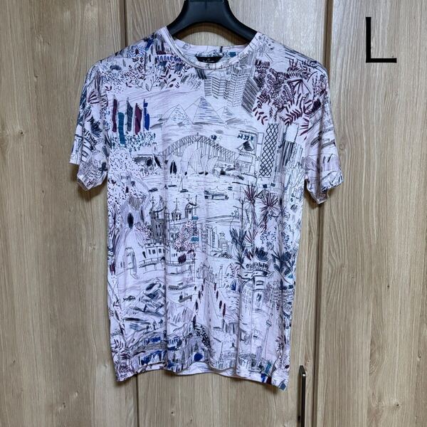 1172 PS paul smith ポールスミス 半袖総柄Tシャツ L