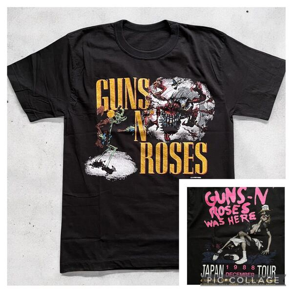 美品 超激レア 80s ガンズアンドローゼス 発禁レイプジャケット バンドTシャツ 黒 GUNS N' ROSES バンT 1987 ビンテージ シングルステッチ