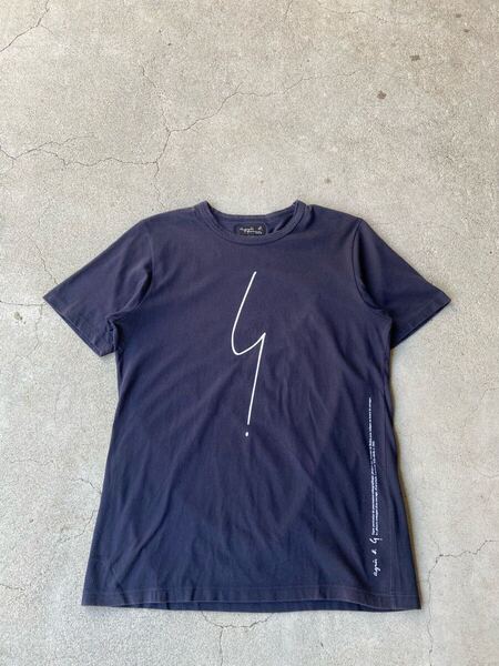 agnes b. homme Vintage Logo Print T-Shirt