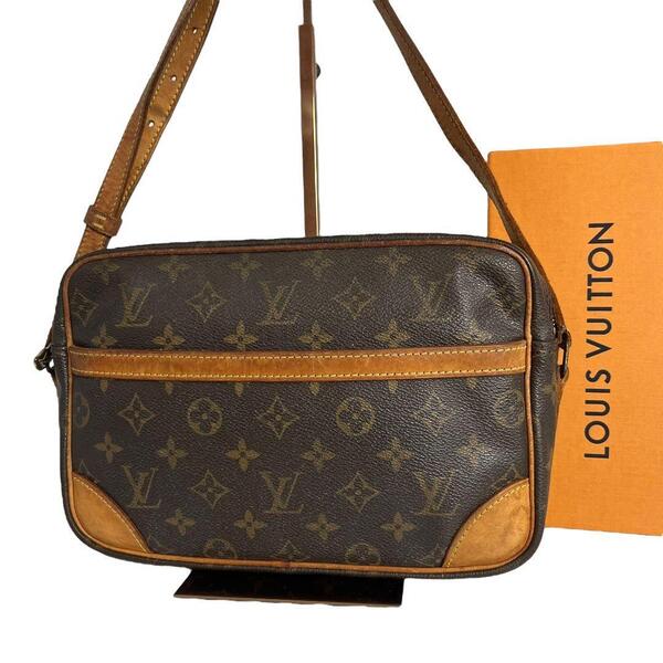 鑑定済☆ルイヴィトン LOUIS VUITTON モノグラム トロカデロ27 ショルダーバッグ 茶色 ブラウン クロスボディ
