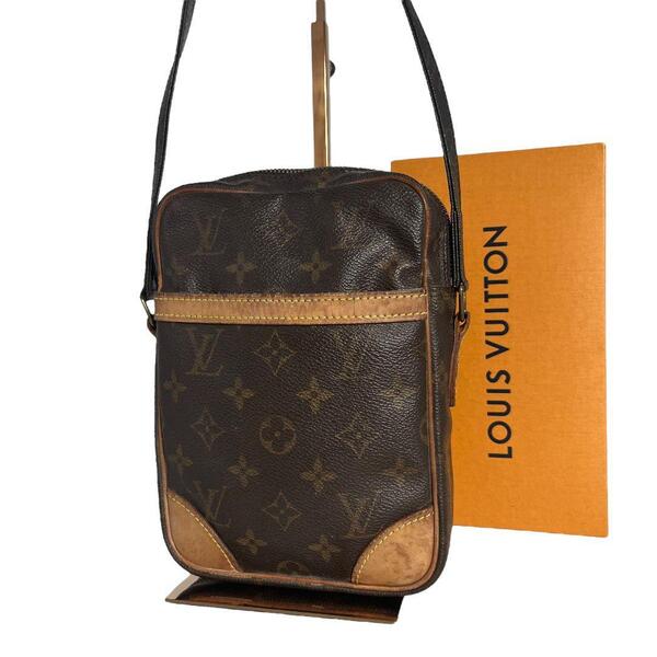 【正規品】ルイヴィトン LOUIS VUITTON モノグラム ダヌーブ ショルダーバッグ ブラウン 茶