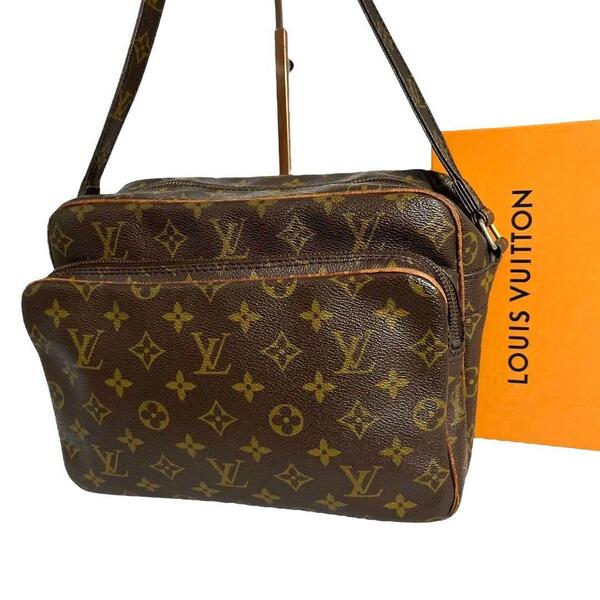 正規品☆ルイヴィトン LOUIS VUITTON モノグラム ナイル 旧型 ショルダーバッグ ブラウン 茶 クロスボディ