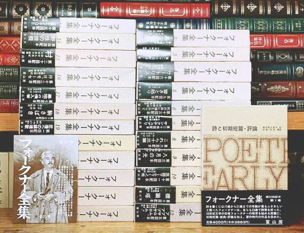 絶版!! フォークナー全集 全24巻 冨山房 検:八月の光/ヘミングウェイ/ジェイムズ・ジョイス/メルヴィル/ホーソーン/パール・バック