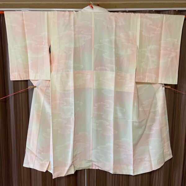 A 長襦袢 袷 化繊 着物 和装 和風 和物 和服 ピンク