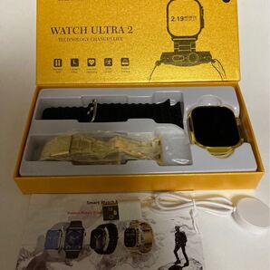 ★送料無料★新品 スマートウォッチ ULTRA 2 C9 GOLDEN EDITION 本体 (Apple Watch Ultra 代替品) 2ベルト iPhone Android 多機能