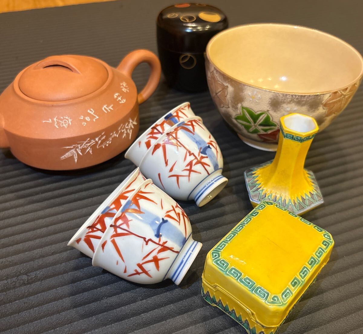 【即購入可】煎茶道具 茶器 平安 春峰 色絵付 急須 後手 骨董 古美術 茶道 Yahoo!オークション -「平安春峰 急須」の落札相場・落札価格