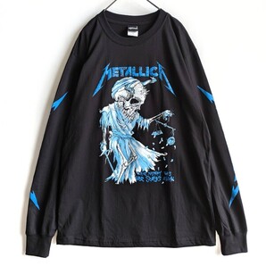 Lサイズ バンt メタリカ METALLICA ロンt ロングスリーブ ロンT バンドtシャツ 長袖 ブラック black コットン100%