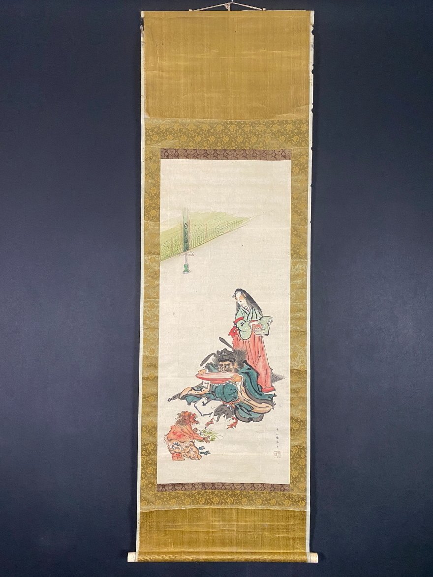 【画】 ★ 掛軸 工筆彩絵先師孔子像 ★ 江戸期 狩野種信 肉筆絹本 東洋書画 2025年最新】Yahoo!オークション -狩野(日本画)の中古品・新品