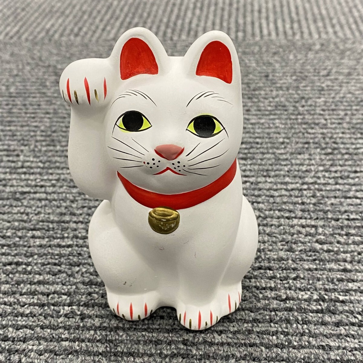 ♢中国 古玩 招き猫 自在 猫形 水注 急須 茶道具 置物飾り 骨董
