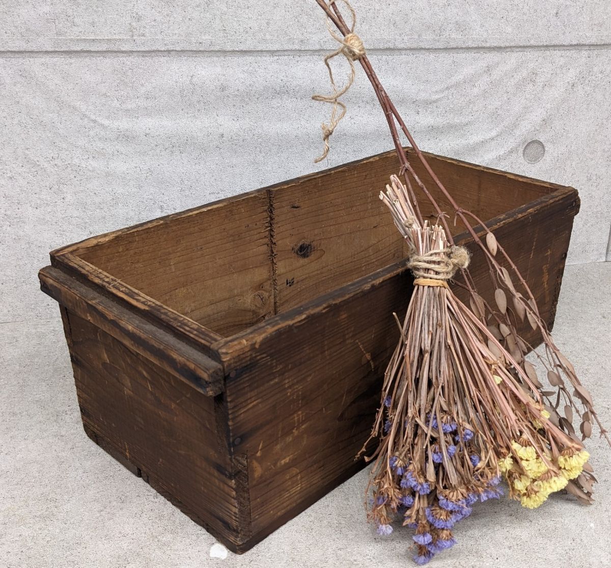 おまとめ2点 ちりとり　木箱　入れ物　古道具　古物　骨董　古美術　アンティーク おまとめ2点 ちりとり 木箱 入れ物 古道具 古物 骨董 古美術