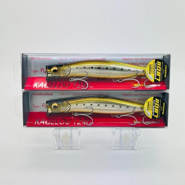 新品 Megabass メガバス KAGELOU KAGELOU 124F カゲロウ カゲロウ 124F GG STAIN IWASHI GG ステインイワシ 2点セット