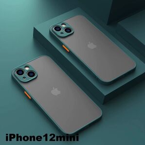 iphone12miniケース カーバー TPU 可愛い お洒落 韓国 マット 緑 軽量 ケース 耐衝撃 高品質309