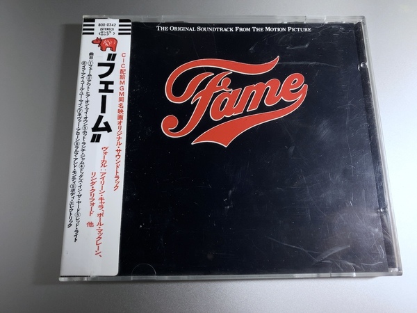 国内仕様 西独盤 シール帯 フェーム FAME オリジナルサウンドトラック 初期CD 800 0342 赤レーベル アイリーンキャラ