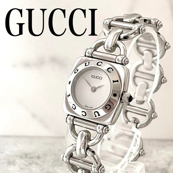 稼動品 GUCCI グッチ ホースビット ブレスレット 腕時計 レディース
