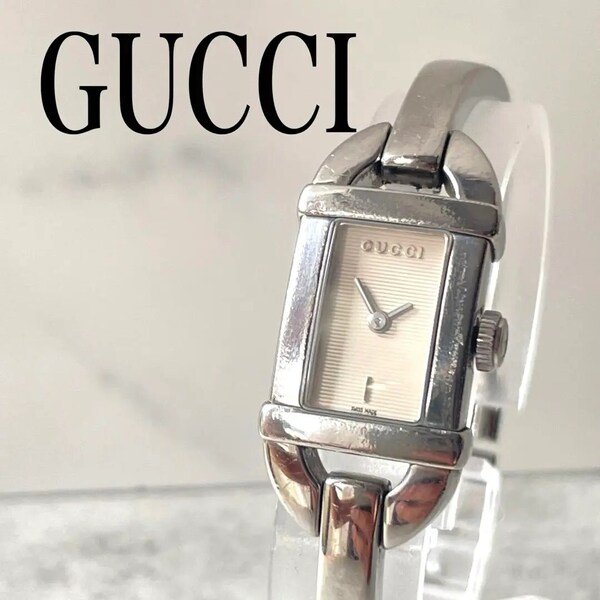 稼動品 GUCCI グッチ ホースビット シルバーバングル 腕時計
