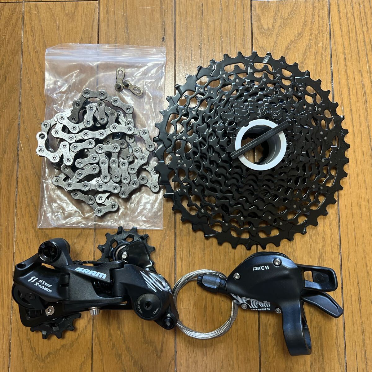 SRAM-NXバイクシフターレバーとリアディレイラー,ミニカセット