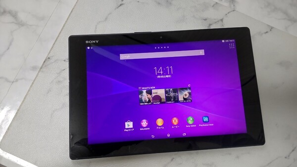 S2760 docomo Xperia Z2 Tablet/Wi-Fiモデル/SGP512/エクスペリア/SONY タブレット 簡易動作確認&簡易清掃&初期化OK 送料無料 現状品