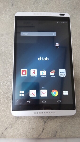 S2967 docomo dtab d-01G HUAWEI Androidタブレット/ファーウェイ 簡易動作確認&簡易清掃&初期化OK 送料無料 現状品