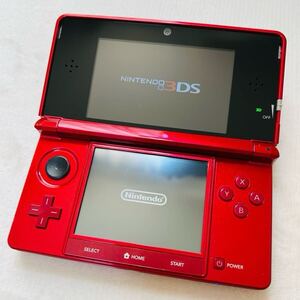 1円〜 Nintendo 3DS レッド 本体