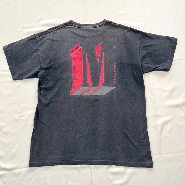 【鬼フェード】 XL 90s Marlboro Vintage Tee 激レア USA製 マルボロ ヴィンテージ Tシャツ アメリカ製 ポケT 希少 Snake Pass 古着 墨黒