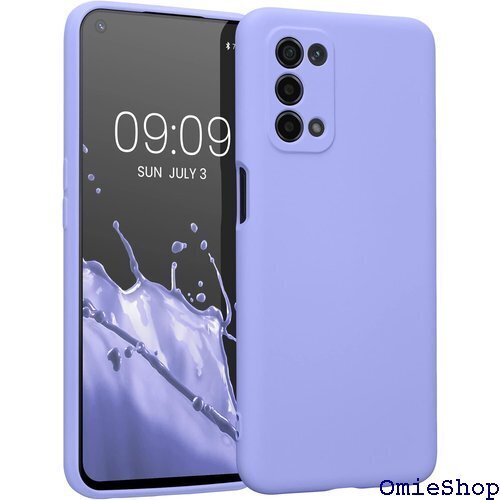 kwmobile スマホケース Oppo A74 5G ートフォン 耐衝撃 TPU シリコン パステルラベンダー 713