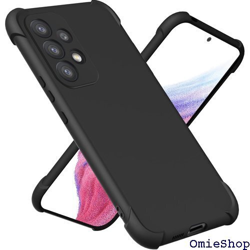 Galaxy A53 用ケース TPU 耐衝撃 ストラ レス充電対応 耐久 可愛い 人気 保護カバー 黒 L13 1140