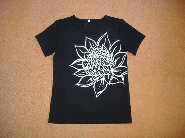 【月末セール!】半袖Tシャツ◎トーチジンジャー◎黒x白◎Lサイズ