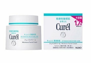 【送料無料】乾燥対策に★新品★花王★大容量1.7増量★キュレル浸透保湿フェイスクリーム70g