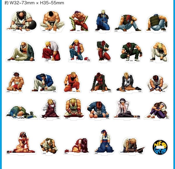 KOF 96 負け待機 アクリルスタンド コンプリートセット SNK キングオブファイターズ NEOGEO ネオジオ the king of fighters 餓狼伝説