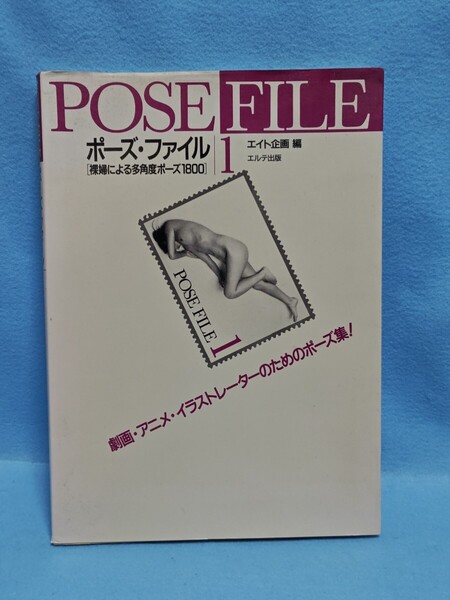 【送料込】ポーズ・ファイル 1 裸婦による多角度ポーズ1800 エルテ出版/エイト企画/ポーズ集/ヌードモデル/芸術/アート/デッサン/人物画