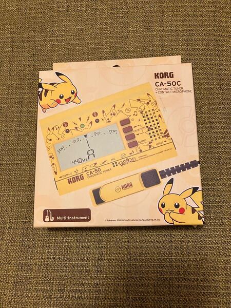 新品 KORG ( コルグ ) / CA-50C クロマチック・チューナー ピカチュウ コンタクトマイク CM-300付