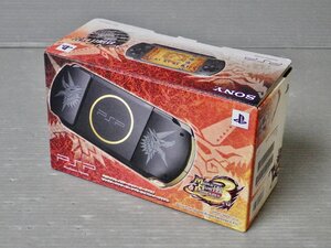 【ゲーム機本体】PSP プレイステーション・ポータブル モンスターハンターポータブル3rd ハンターズモデル◆動作確認済み◆PSP-3000