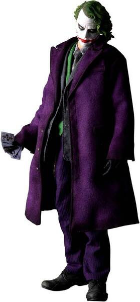 メディコム・トイ【RAH ジョーカー】1/6 ダークナイト バットマン ヒース・レジャー 箱無 BATMAN dark Knight JOKER リアルアクショ 美品