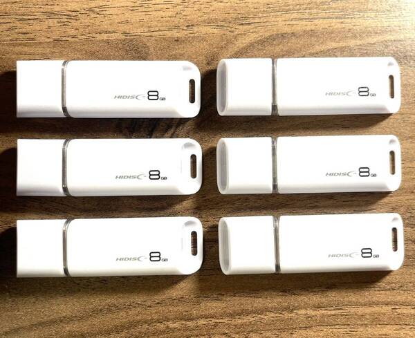 値下げ!(お買い得!)USBメモリ 8GB【6個セット】