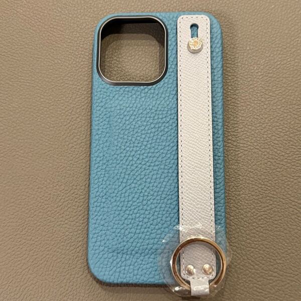 ほぼ未使用新品 ボナベンチュラ/BONAVENTURA iPhone16 Pro Max シアンxブルーリン