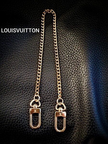美品 LOUIS VUITTON ルイヴィトン ウォレットチェーン ゴールド キーホルダー チェーンストラップ キーケース キーリング スマートキー 金