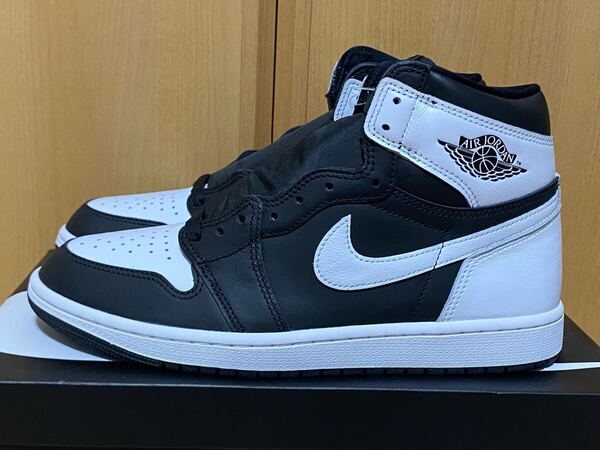 新品 国内正規品 NIKE AIR JORDAN 1 RETRO HIGH OG DZ5485-010 US9.5 27.5cm BLACK/WHITE ナイキ エアジョーダン 1 ホワイト ブラック