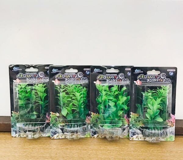 4個セット ニッソー アクアティックプランツ M-7 ⑩864 いつまでも枯れずに美しさを保つ人工水草 4975637513864