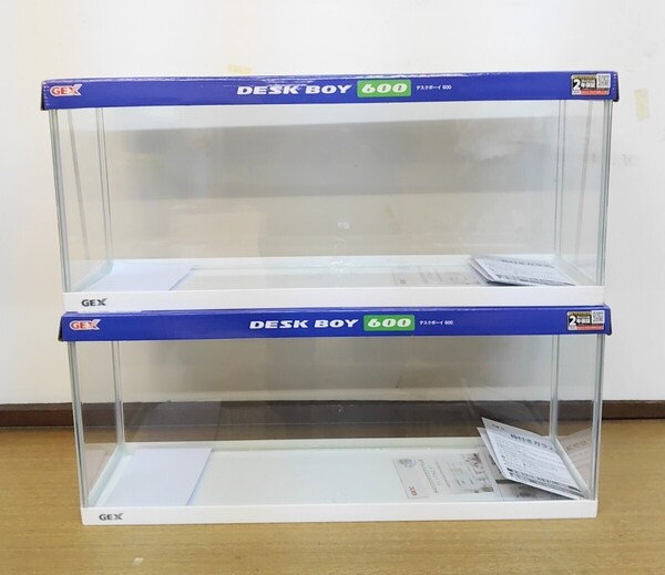 2本セット GEX デスクボーイ 600 WH ①273 幅60×奥行17×高さ26cm 21L 4972547031273