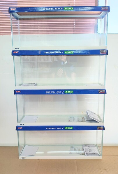 4本セット GEX デスクボーイ 600 WH ①273 幅60×奥行17×高さ26cm 21L 4972547031273
