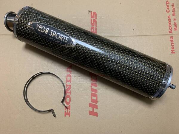 絶版品☆美品☆ベカスポーツVEGA SPORTSカーボンサイレンサー/マフラー☆ZRX1100☆検ZRX1200/GSF/バンディット1200/イナズマ1200☆送料無料