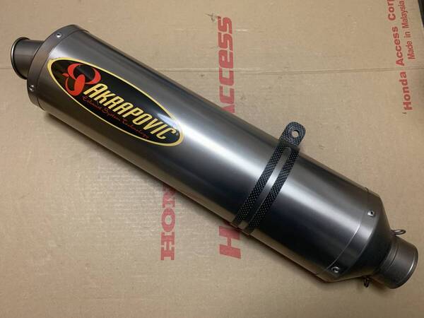 希少美品☆AKRAPOVIC/アクラポビッチ製スーパーロングチタンサイレンサー/マフラー☆60.5Φ汎用☆GSX/CB/XJR/ZRX/DAEG/GPZ/Z900RS送料無料