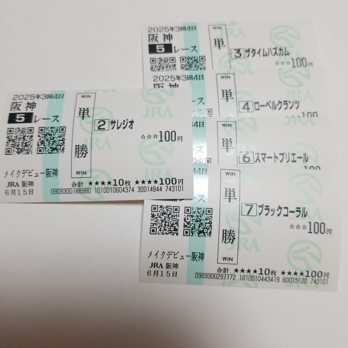 Yahoo!オークション - 有馬記念 単勝馬券 トウカイテイオー 引退