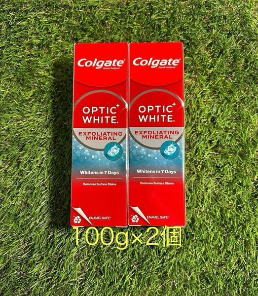 100g×2 Colgate コルゲート オプティックホワイト 送料込 ホワイトニング ハミガキコ